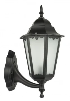 SU-MA Rustikale Wandlaterne außen H:45cm IP43 Aluminium< Außenleuchten Antik|Außenwandleuchten