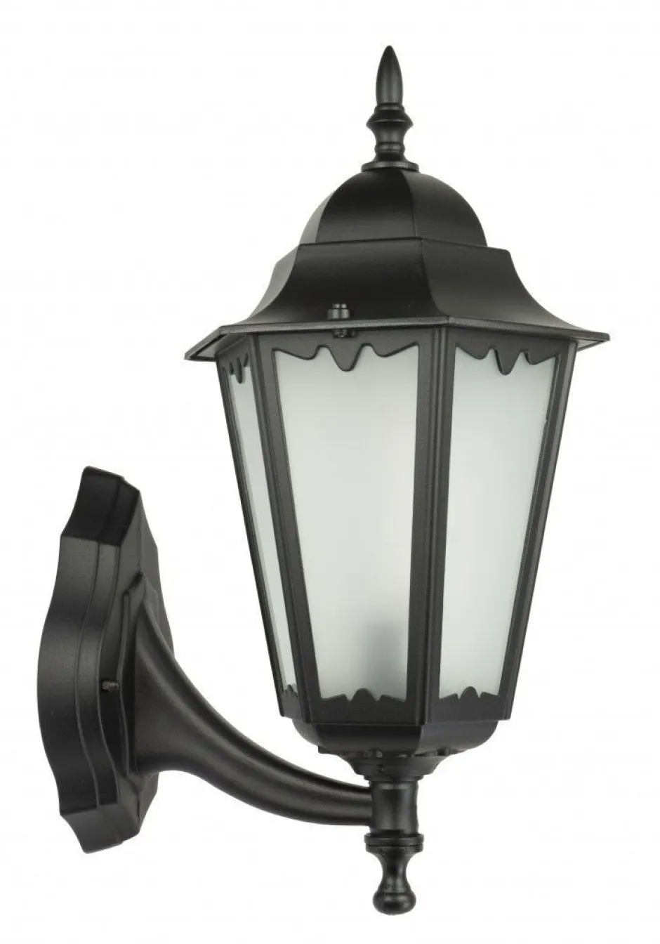 SU-MA Rustikale Wandlaterne außen H:45cm IP43 Aluminium< Außenleuchten Antik|Außenwandleuchten