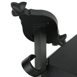 Metall Lampen|Rustikale Lampen*SU-MA Rustikale Wandlaterne BAARLE IP43 Ornamentglas