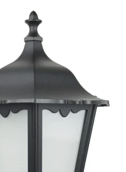 Außenleuchten Antik|Gartenlaternen*SU-MA Rustikale Wandleuchte Außen Schwarz Aluminium Glas