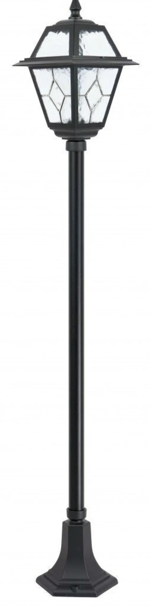 Außenleuchten Antik|Gartenlaternen*SU-MA Rustikale Wegeleuchte 160cm IP43 Aluminium Glas