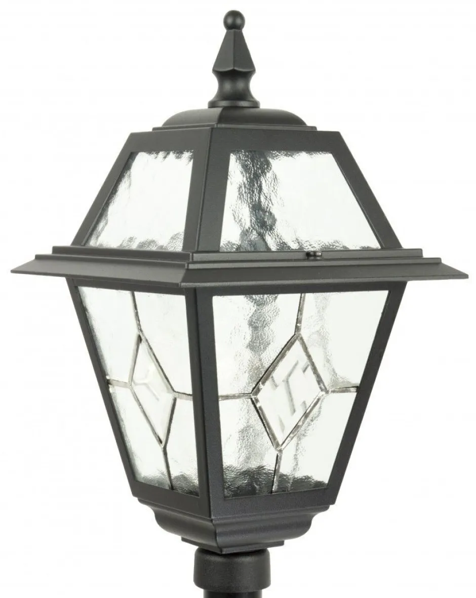 Außenleuchten Antik|Gartenlaternen*SU-MA Rustikale Wegeleuchte 160cm IP43 Aluminium Glas