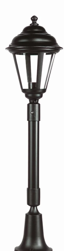 Lido Rustikale Wegeleuchte ELEANOR 79 cm IP44 Schwarz E27< Außenleuchten Antik|Gartenlaternen