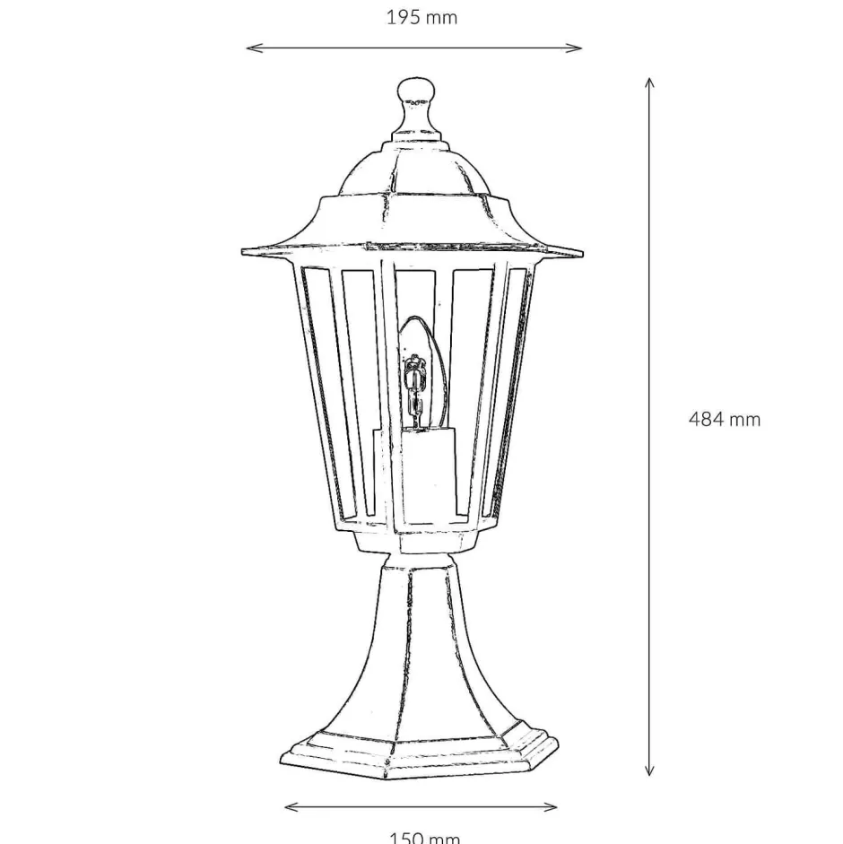 Easylight Rustikale Wegeleuchte Garten Laterne E27 PARIS< Rustikale Lampen|Wegeleuchten