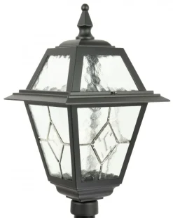 Rustikale Lampen|Metall Lampen*SU-MA Rustikale Wegeleuchte MERKSEM 110cm IP43 Aluminium