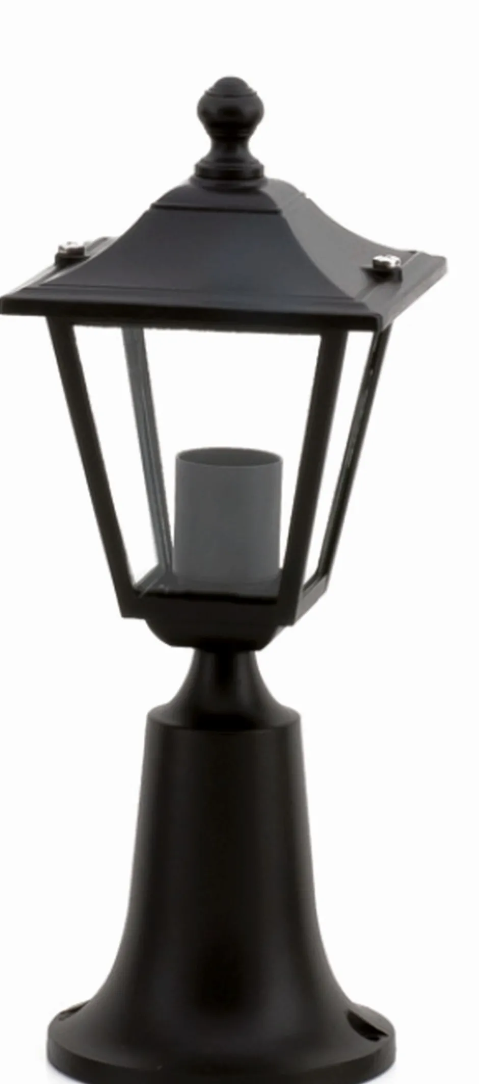 Lido Rustikale Wegeleuchte Schwarz 37cm IP44 E27 Aluminium< Außenleuchten Antik|Gartenlaternen