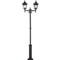 Außenleuchten Antik|Gartenlaternen*Elstead Rustikaler Kandelaber Schwarz 227cm hoch Weg Garten