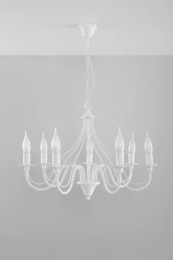 Sollux Rustikaler Kronleuchter FIORANO< Hängelampen|Esszimmer Lampen