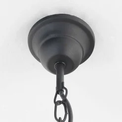 Sollux Rustikaler Kronleuchter Schwarz 5-armig E14 FIORANO< Hängelampen|Esszimmer Lampen