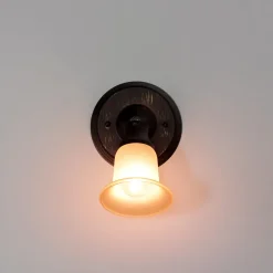 Wandleuchten|Flurlampen*Rabalux Rustikaler Wandspot Glasschirm E14