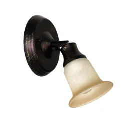 Wandleuchten|Flurlampen*Rabalux Rustikaler Wandspot Glasschirm E14