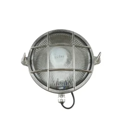 Lido Schiffsleuchte Außen Messing Riffelglas IP64 Haus< Außenwandleuchten|Rustikale Lampen