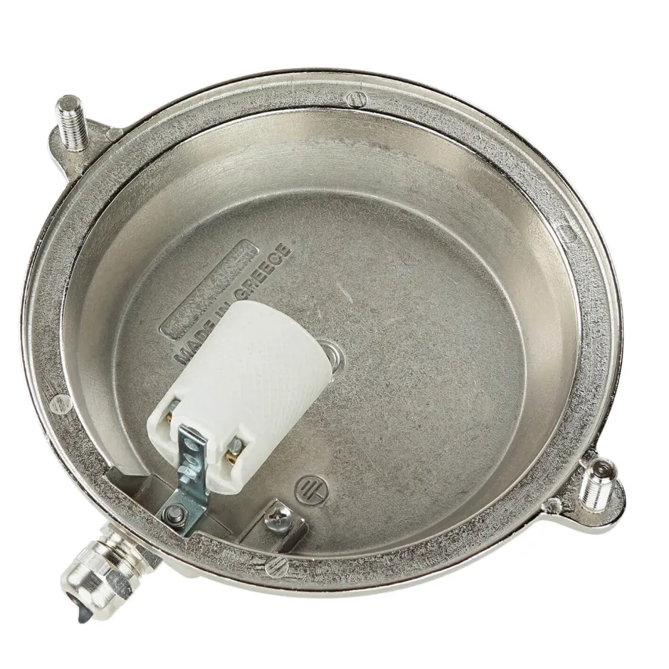 Lido Schiffsleuchte Außen Messing Riffelglas IP64 Haus< Außenwandleuchten|Rustikale Lampen