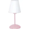 Tischlampen|Schlafzimmer Lampen*Luminex Schlichte Tischleuchte NIGHT in Rosa