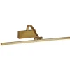 Searchlight Schmale Bilderleuchte LED verstellbar in Messing B: 51 cm< Wohnzimmerlampen|Jugendstil Lampen
