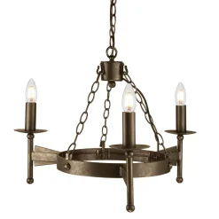 Elstead Schmiedeeisen Kronleuchter Ø60cm mittelalterlich< Rustikale Lampen|Designerlampen