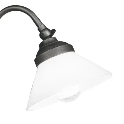 Schreibtischlampen|Glaslampen*Giovanni Battista Schreibtischlampe 40 cm Messing Glas Rustikal verstellbar