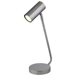 Searchlight Schreibtischlampe Chrom GU10 40 cm Metall verstellbar< Bürolampen|Retro Lampen