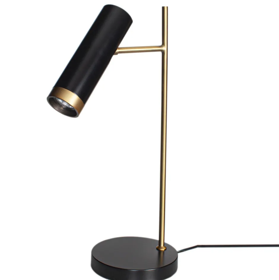 Bürolampen|Schlafzimmer Lampen*By Rydéns Schreibtischlampe Gold Schwarz 49 cm Metall GU10 verstellbar