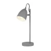 Bürolampen|Retro Lampen*Searchlight Schreibtischlampe Grau verstellbar H: 38,5 cm E14 Metall