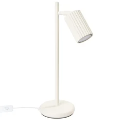 Bürolampen|Schlafzimmer Lampen*Sollux Schreibtischlampe GU10 43 cm hoch in Creme Modern Aluminium