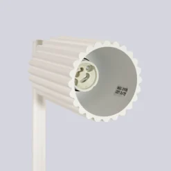 Bürolampen|Schlafzimmer Lampen*Sollux Schreibtischlampe GU10 43 cm hoch in Creme Modern Aluminium