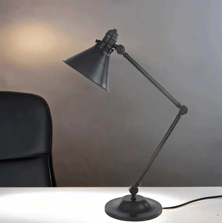 Elstead Schreibtischlampe ISMENE Bronze Antik 66cm Leuchte< Tischlampen|Industrie Lampen