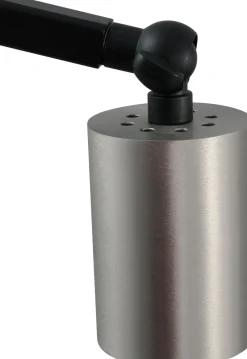 Bürolampen|Tischlampen*Masterlight Schreibtischlampe Metall Schwarz Nickel 50 cm ELSIE