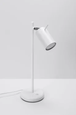 Moderne Lampen|Bürolampen*Sollux Schreibtischlampe Metall 43 cm hoch schwenkbar Weiß