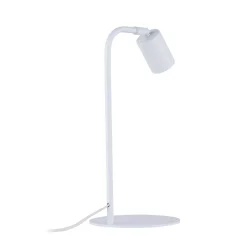 TK Lighting Schreibtischlampe Weiß verstellbar Modern Metall 40 cm< Schreibtischlampen|Bürolampen