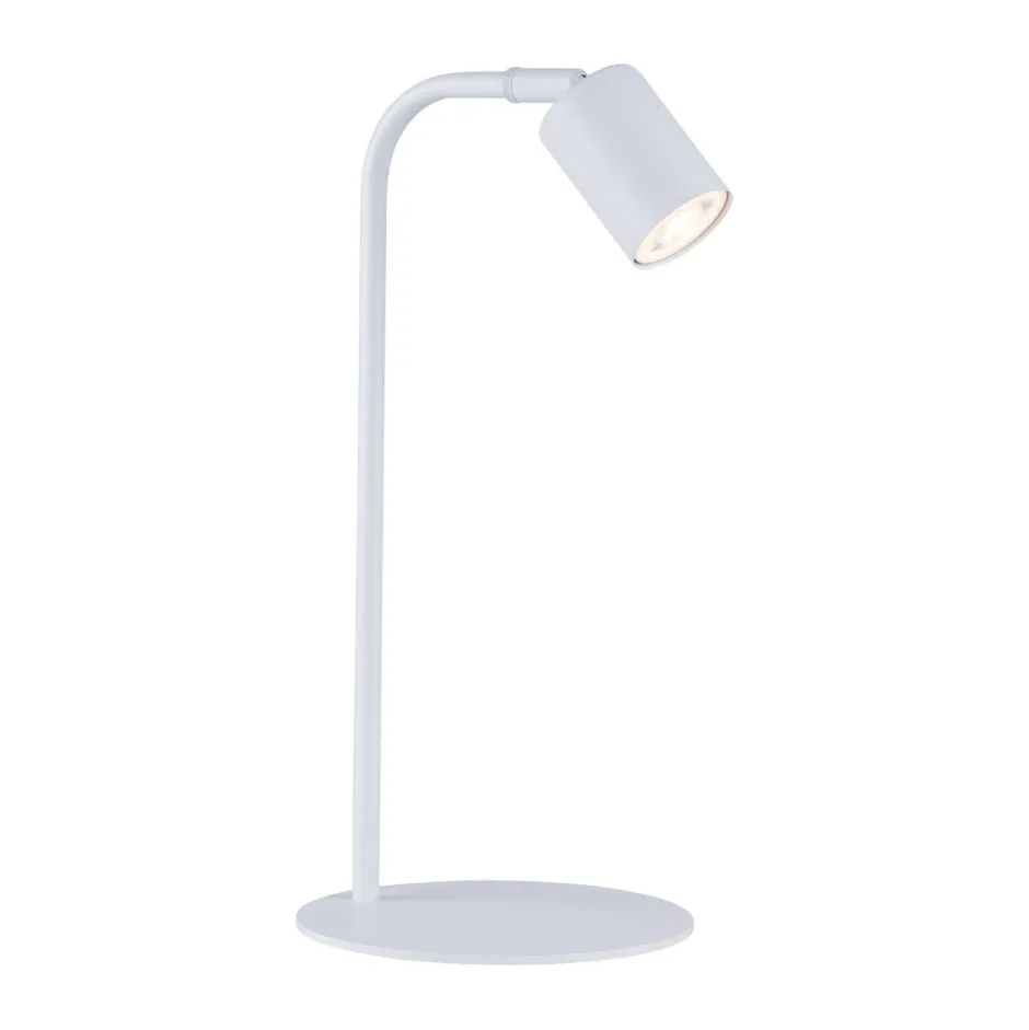 TK Lighting Schreibtischlampe Weiß verstellbar Modern Metall 40 cm< Schreibtischlampen|Bürolampen