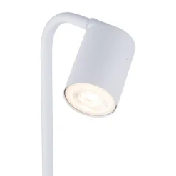 TK Lighting Schreibtischlampe Weiß verstellbar Modern Metall 40 cm< Schreibtischlampen|Bürolampen