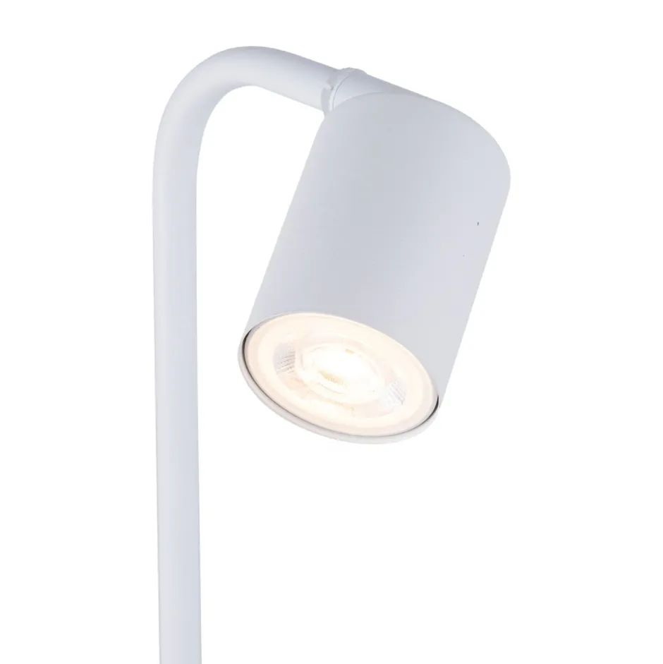 TK Lighting Schreibtischlampe Weiß verstellbar Modern Metall 40 cm< Schreibtischlampen|Bürolampen