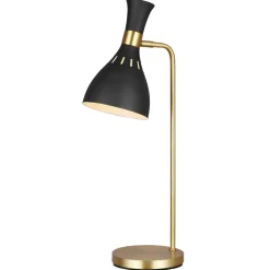 Elstead Schreibtischleuchte Metall 63,5cm Schwarz Messing Retro< Tischlampen|Bürolampen