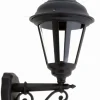 Außenleuchten Antik|Außenwandleuchten*Lido Schwarze Außenlampe antik Rustikal IP44 Aluminium