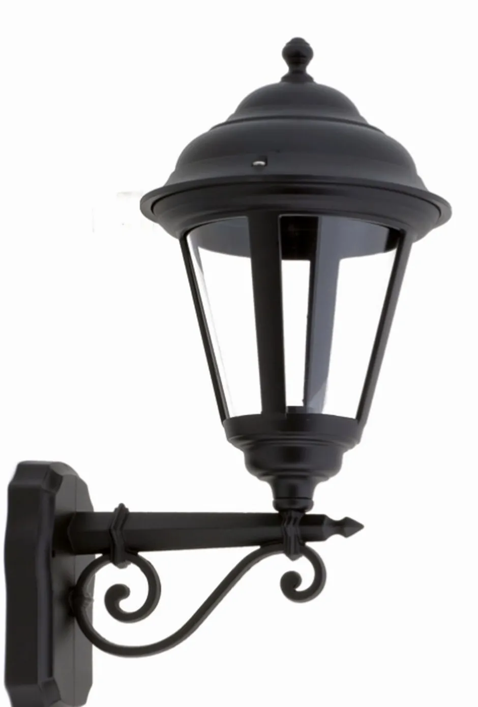 Außenleuchten Antik|Außenwandleuchten*Lido Schwarze Außenlampe antik Rustikal IP44 Aluminium