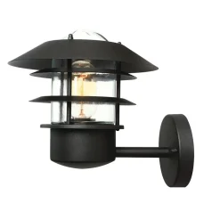 Elstead Schwarze Außenlampe Edelstahl maritim IP44 rostfrei< Metall Lampen|Rustikale Lampen