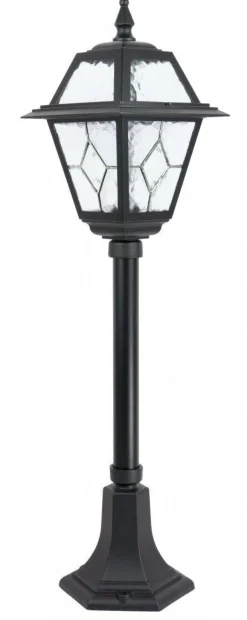 SU-MA Schwarze Außenlampe MERKSEM 80cm IP43 Aluminium< Rustikale Lampen|Metall Lampen