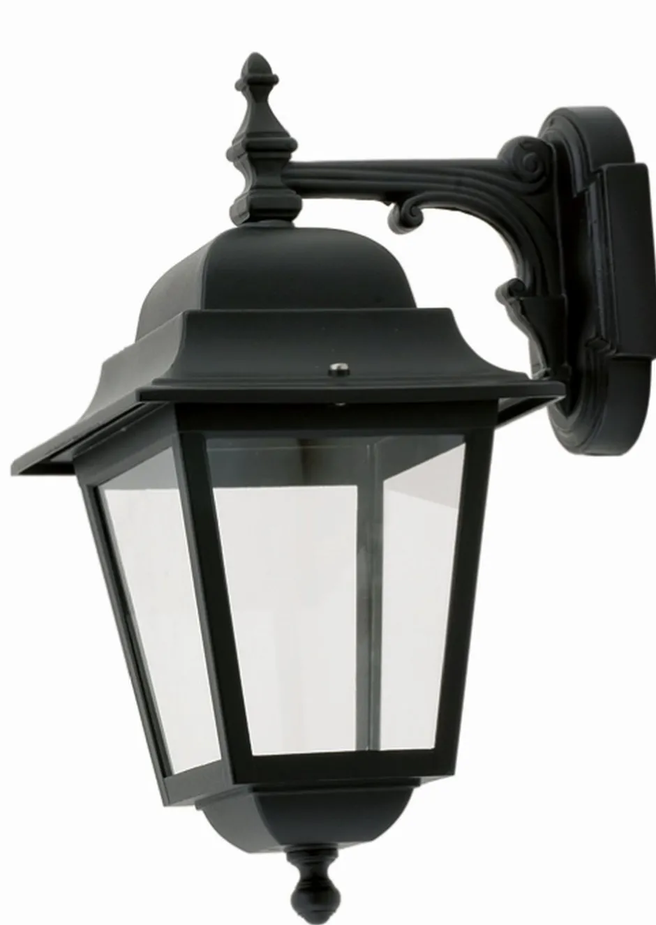 Außenleuchten Antik|Außenwandleuchten*Lido Schwarze Außenleuchte Rustikal H:41cm Aluminium IP44