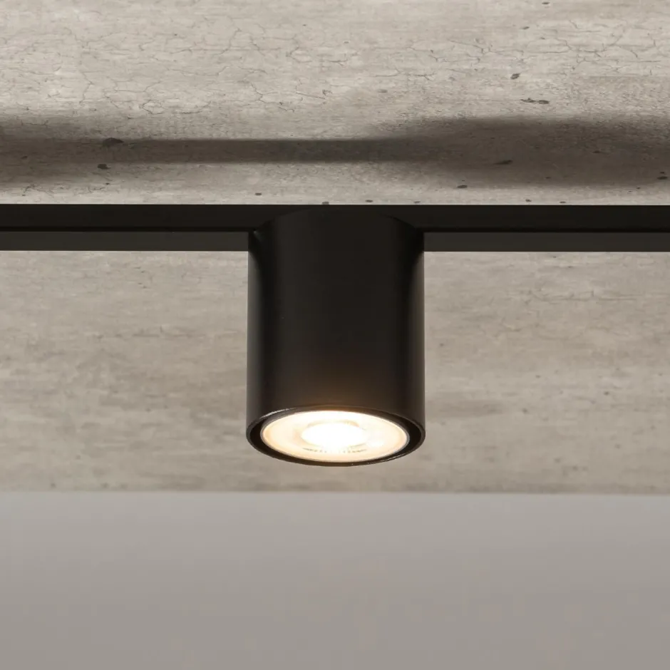 Deckenleuchten|Flurlampen*Sigma Schwarze Deckenlampe GU10 L:110 cm Mehrflammig Zeitlos