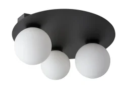 Deckenleuchten|Flurlampen*Sigma Schwarze Deckenlampe Modern Metall Glas G9 gemütlich