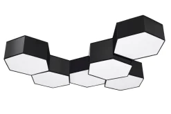 Deckenleuchten|Flurlampen*Sollux Schwarze Deckenleuchte blendarm 30,5 cm lang für 2x E27