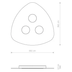 Deckenleuchten|Flurlampen*Nowodvorski Schwarze Deckenleuchte blendarm 3-flammig schlicht
