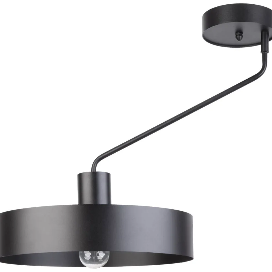 Deckenleuchten|Wohnzimmerlampen*Sigma Schwarze Deckenleuchte Metall Schirm Ø8 cm E27 Retro