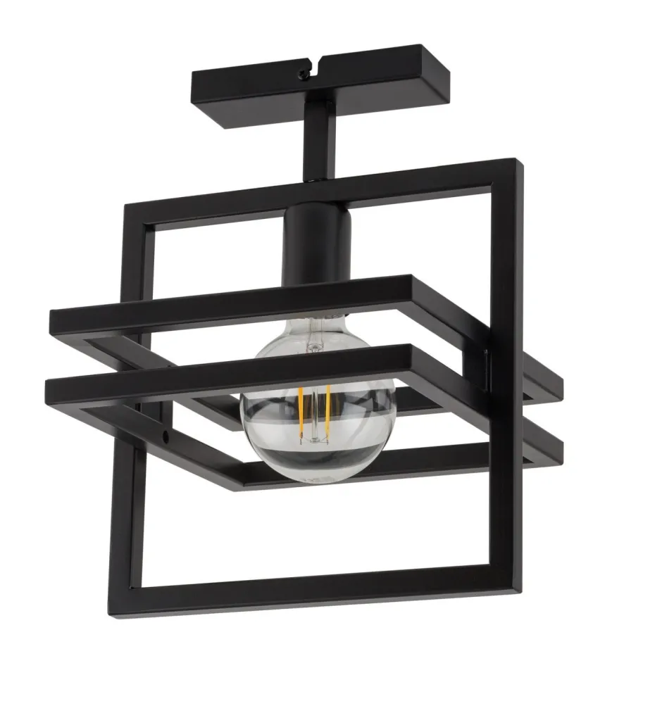 Sigma Schwarze Deckenleuchte Metall B:26 cm E27 auffällig< Deckenleuchten|Moderne Lampen