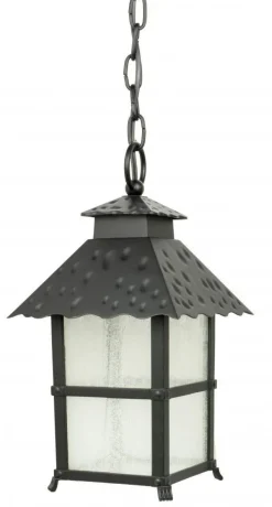 SU-MA Schwarze Hängelampe außen IP43 Rustikal MONTREAL< Rustikale Lampen|Metall Lampen