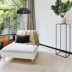 Wohnzimmerlampen|Stofflampen*Belis Schwarze Hängelampe blendarm Stoff wohnlich B:45 cm E27