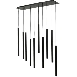 Designerlampen|Moderne Lampen*Nowodvorski Schwarze Hängelampe 10-flmg Wohnzimmer Lampe CULT