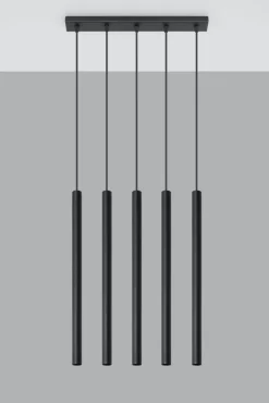 Sollux Schwarze Hängelampe Metall 3-flammig G9 PETERA Esstisch< Hängelampen|Esszimmer Lampen