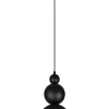 Belis Schwarze Hängelampe Metall Loft Design E27 B:17 cm rund< Hängelampen|Bürolampen